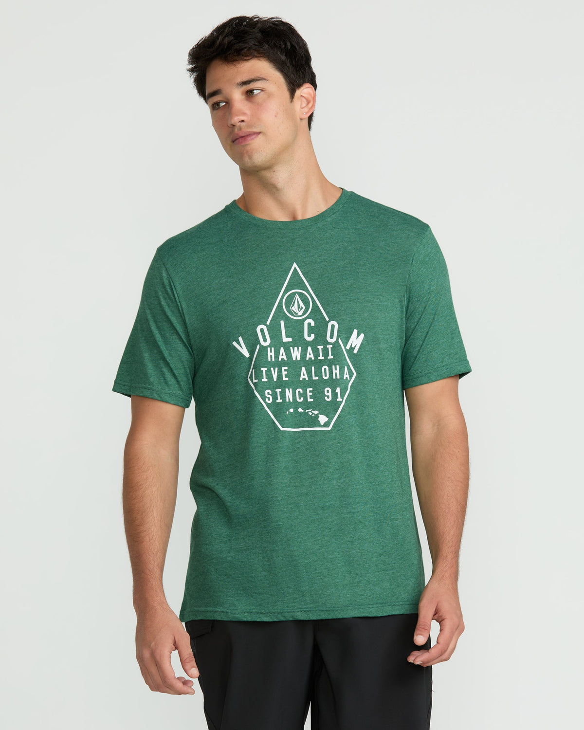 Men's Lined Up Short Sleeve Tee | Volcom Top Pick