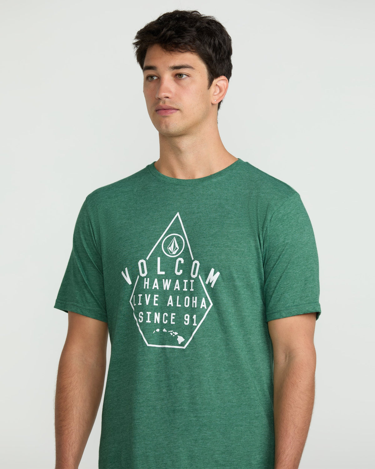 Men's Lined Up Short Sleeve Tee | Volcom Top Pick