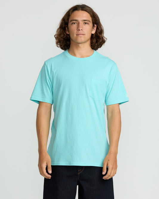 Men's Solid Short Sleeve Shirt Pocket Tee | Volcom Sale