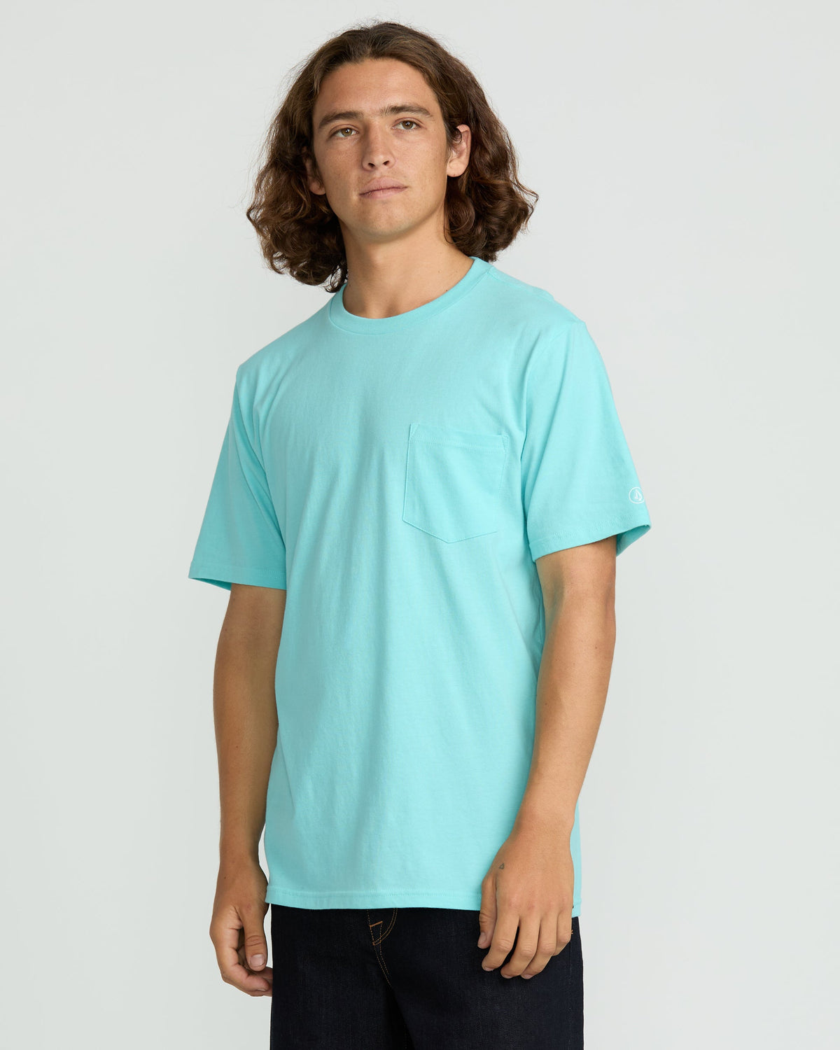 Men's Solid Short Sleeve Shirt Pocket Tee | Volcom Sale