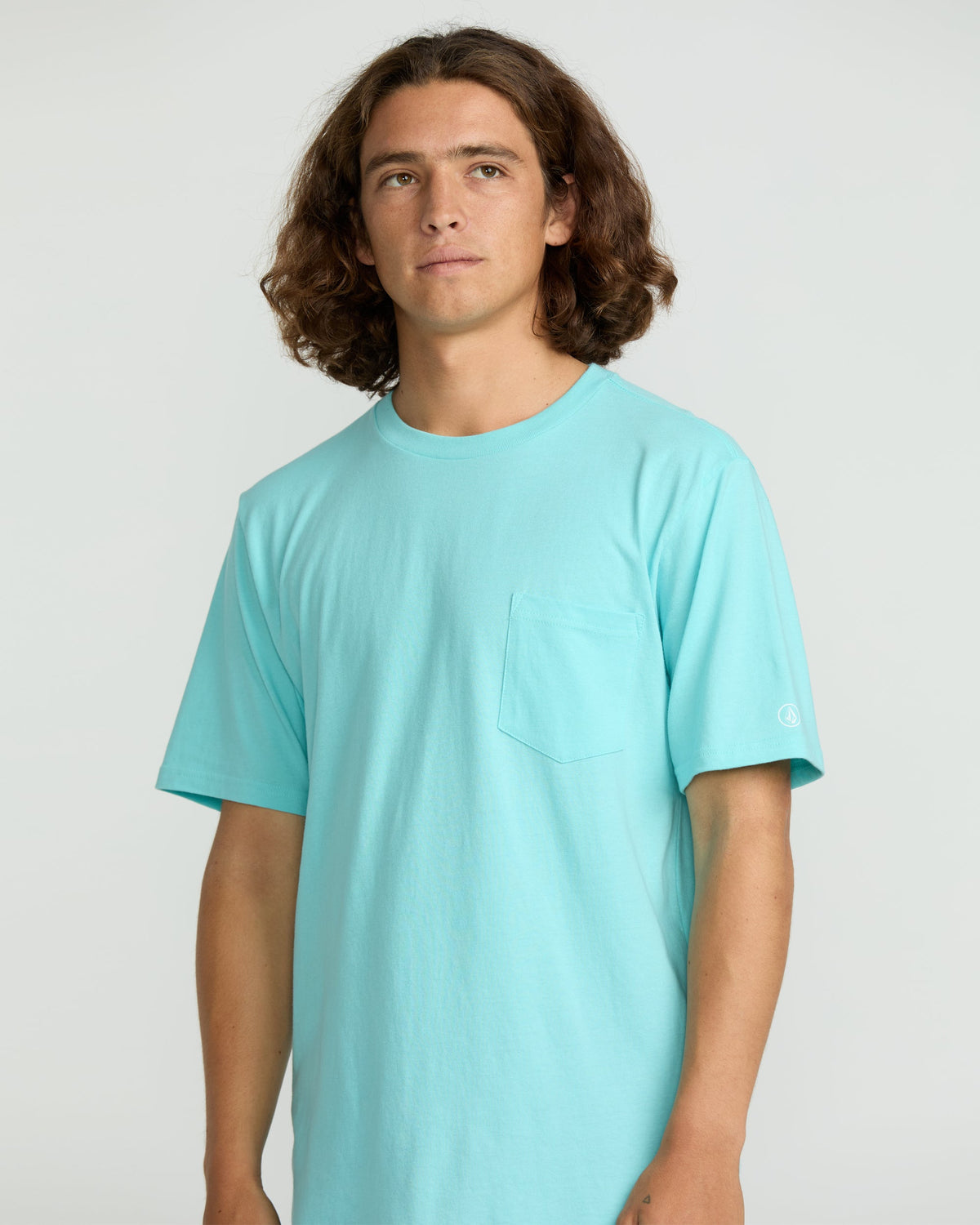 Men's Solid Short Sleeve Shirt Pocket Tee | Volcom Sale