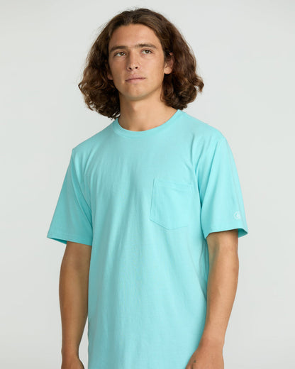 Men's Solid Short Sleeve Shirt Pocket Tee | Volcom Sale