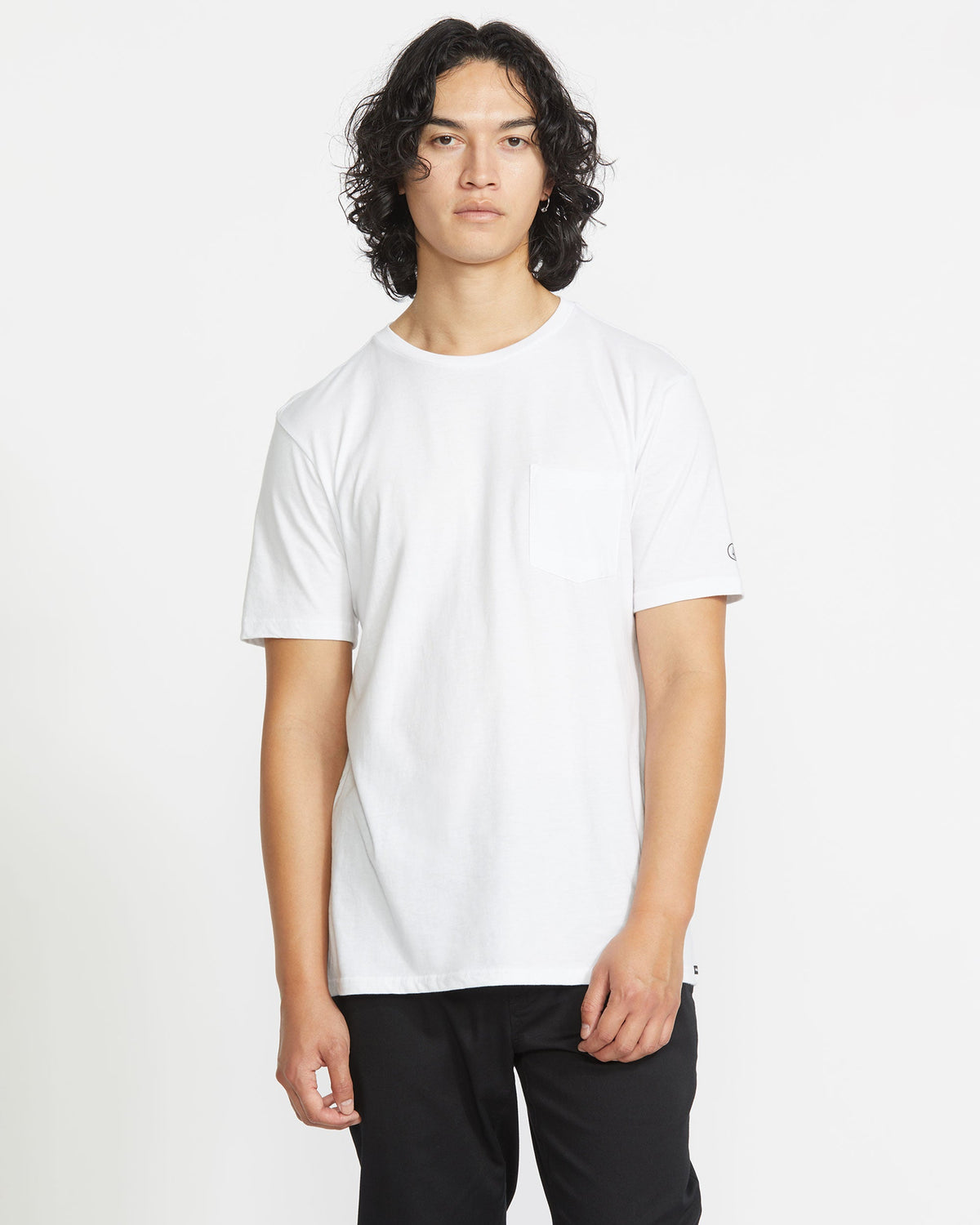 Men's Solid Short Sleeve Shirt Pocket Tee | Volcom Trending