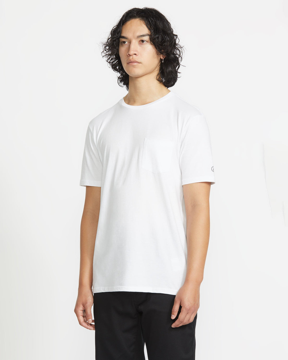 Men's Solid Short Sleeve Shirt Pocket Tee | Volcom Trending