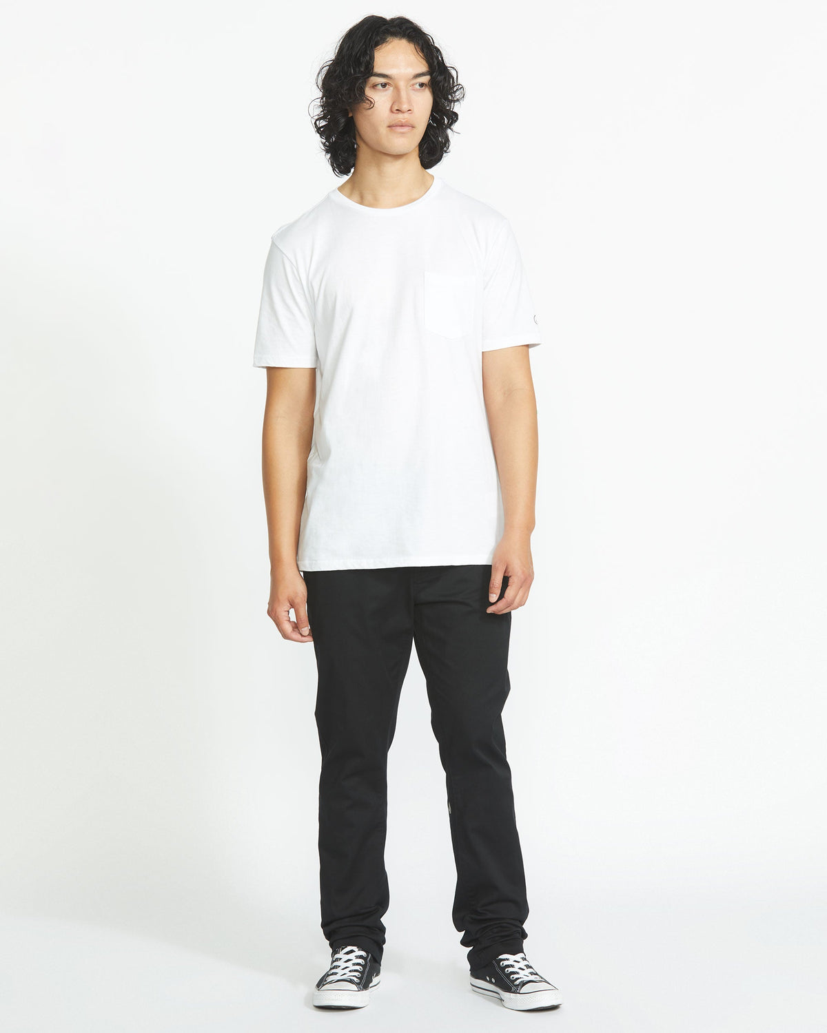 Men's Solid Short Sleeve Shirt Pocket Tee | Volcom Trending