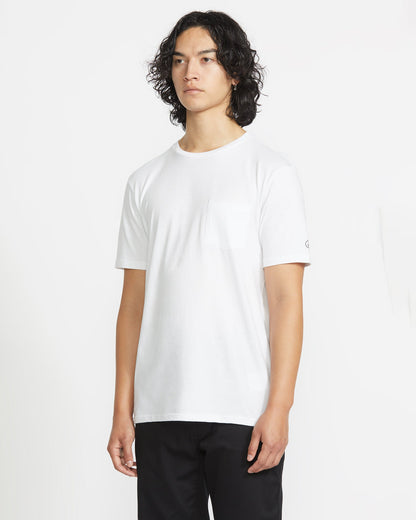 Men's Solid Short Sleeve Shirt Pocket Tee | Volcom Trending