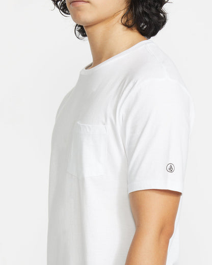 Men's Solid Short Sleeve Shirt Pocket Tee | Volcom Trending
