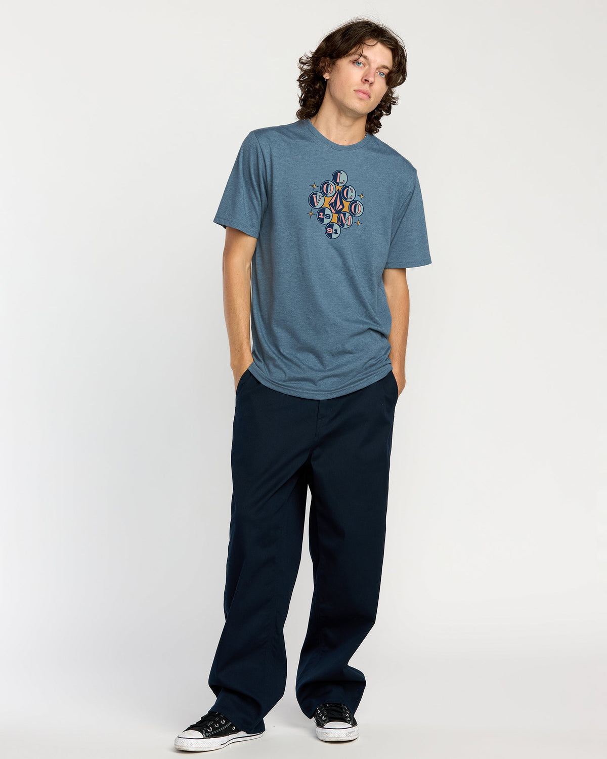 Men's Cue 91 Short Sleeve Tee | Volcom Quality