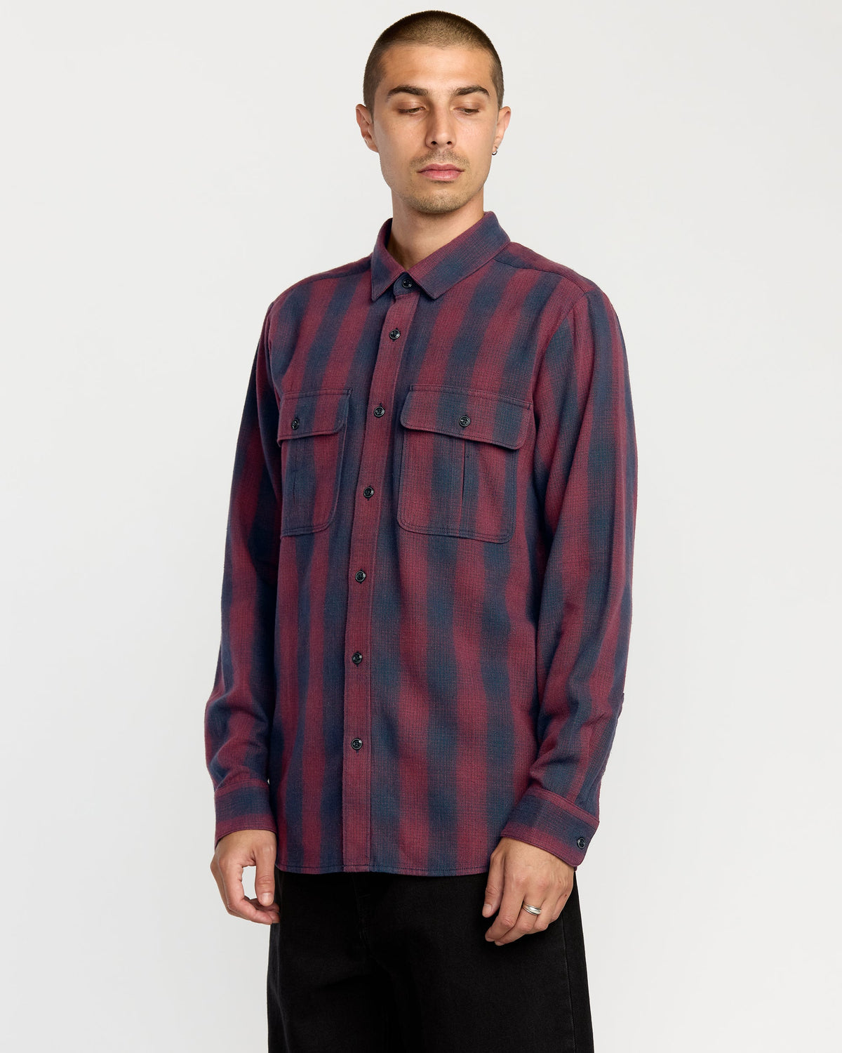 Men's Shadowstone Flannel Long Sleeve Shirt | Volcom Latest