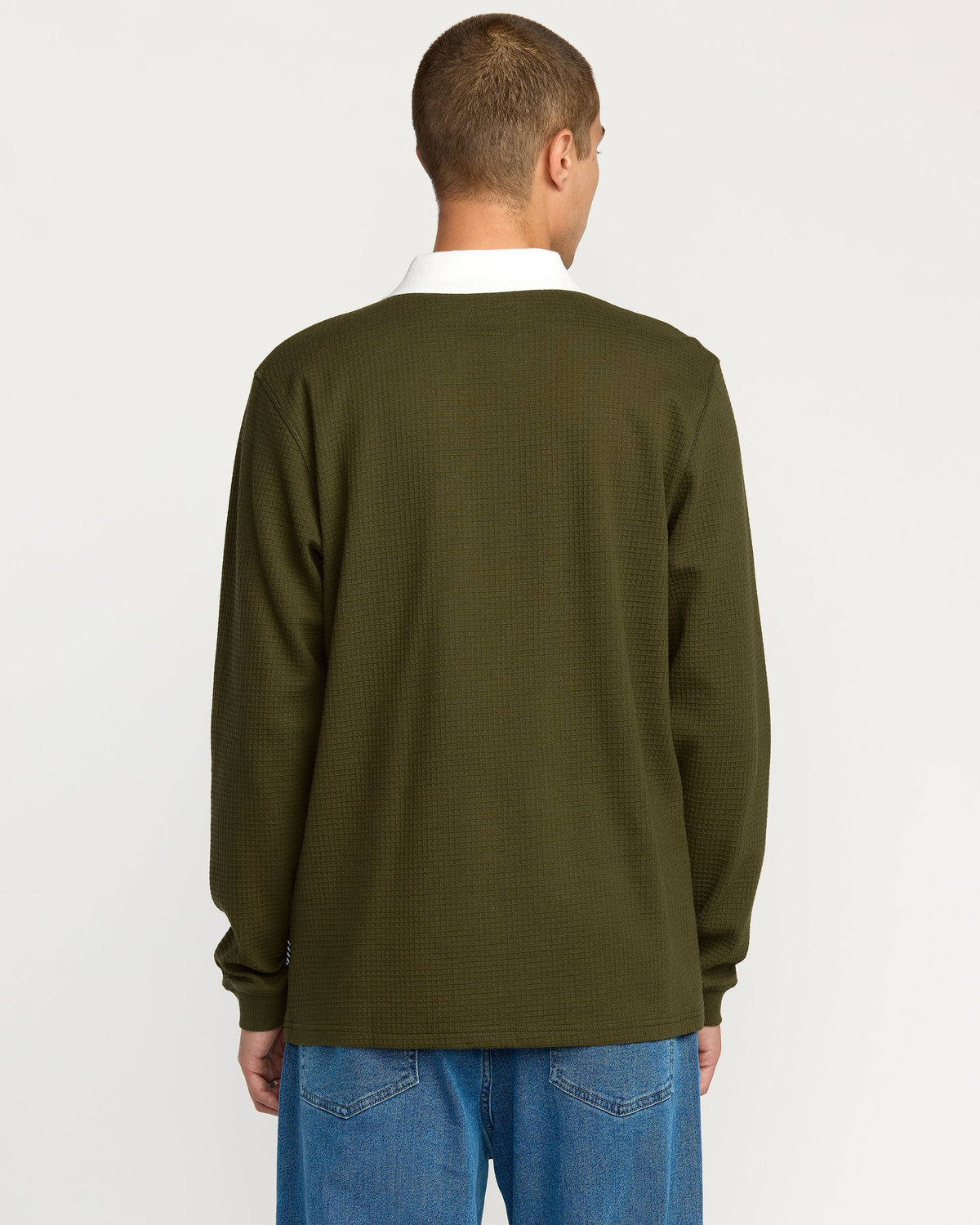 Men's Curbstone Polo Long Sleeve Shirt | Volcom Trending