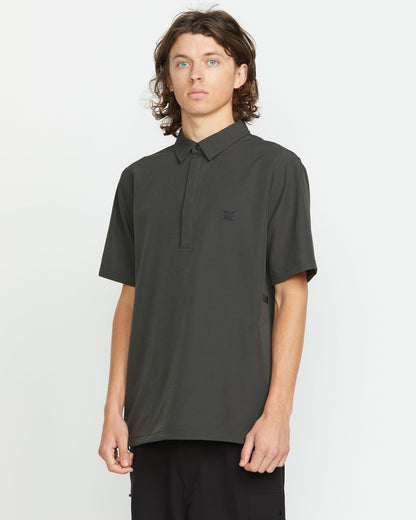 Volcom Japan Men's Sense Popover Short Sleeve Shirt | Volcom Signature