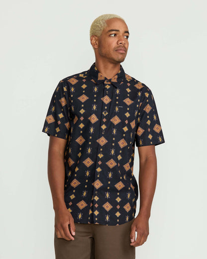 Men's Desert Dobby Short Sleeve Shirt | Volcom Best Price