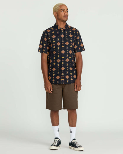 Men's Desert Dobby Short Sleeve Shirt | Volcom Best Price