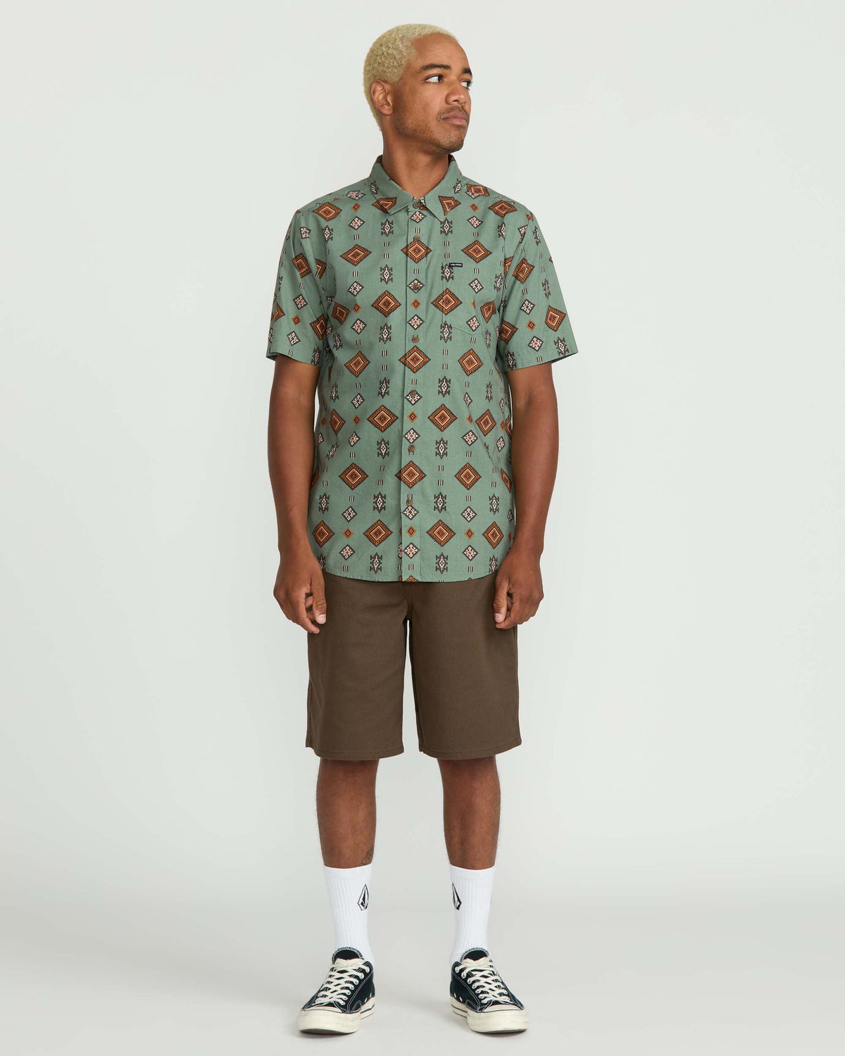 Men's Desert Dobby Short Sleeve Shirt | Volcom Top Pick