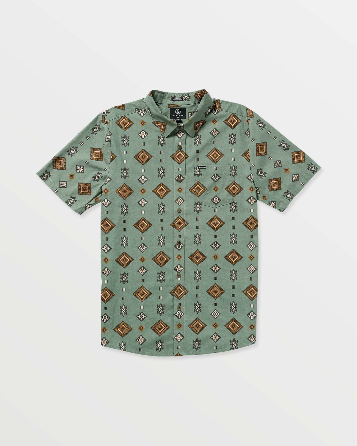 Men's Desert Dobby Short Sleeve Shirt | Volcom Top Pick