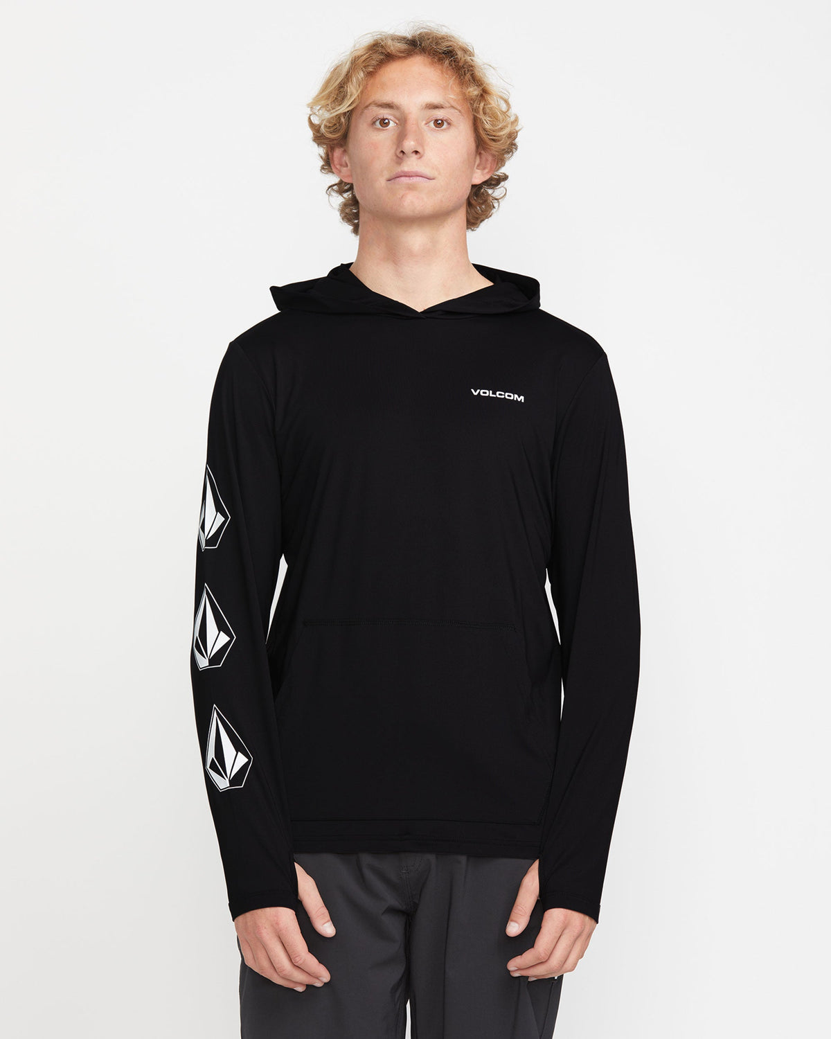 Men's Largee Iconic Hood Long Sleeve Rashguard | Volcom Sale