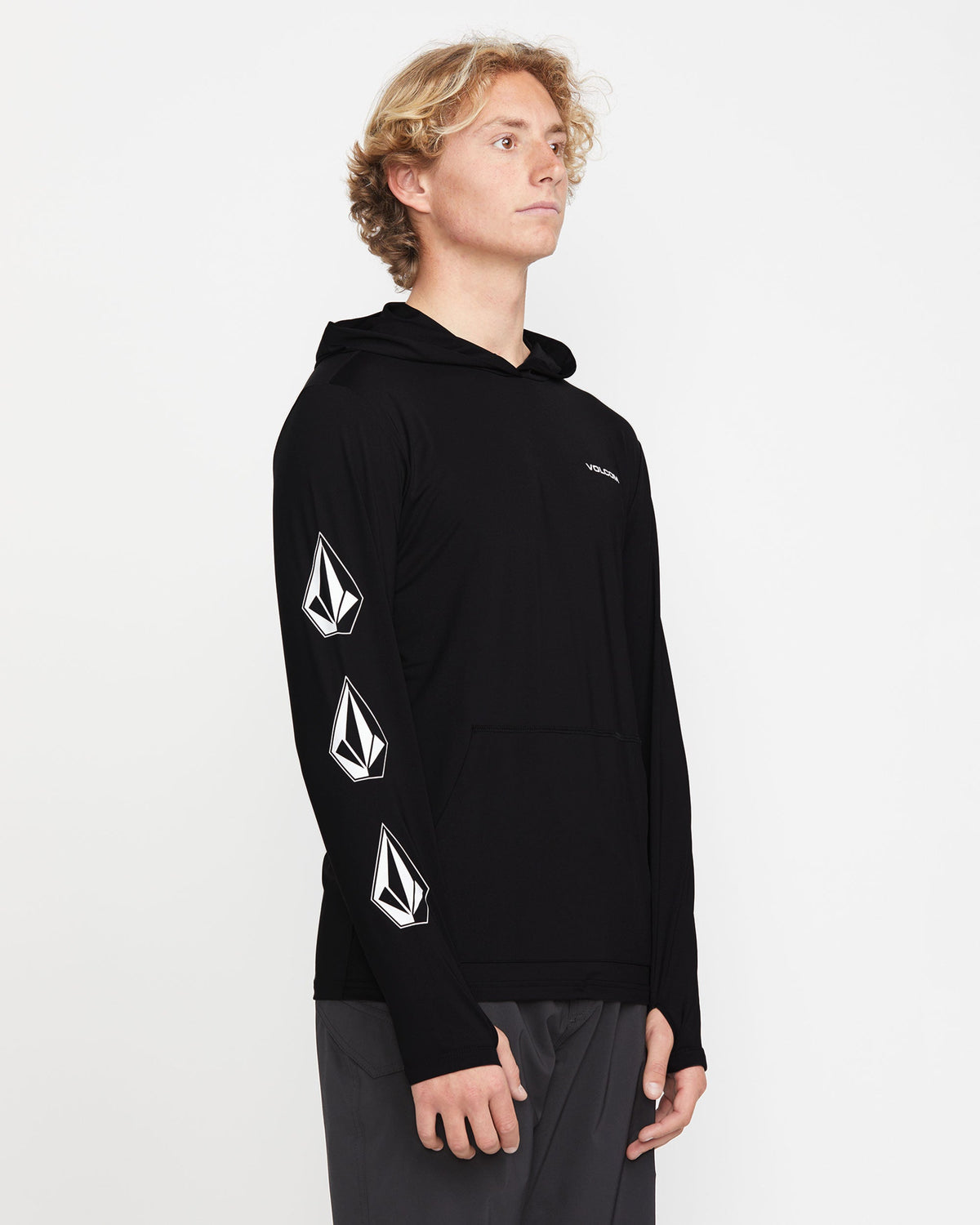 Men's Largee Iconic Hood Long Sleeve Rashguard | Volcom Sale
