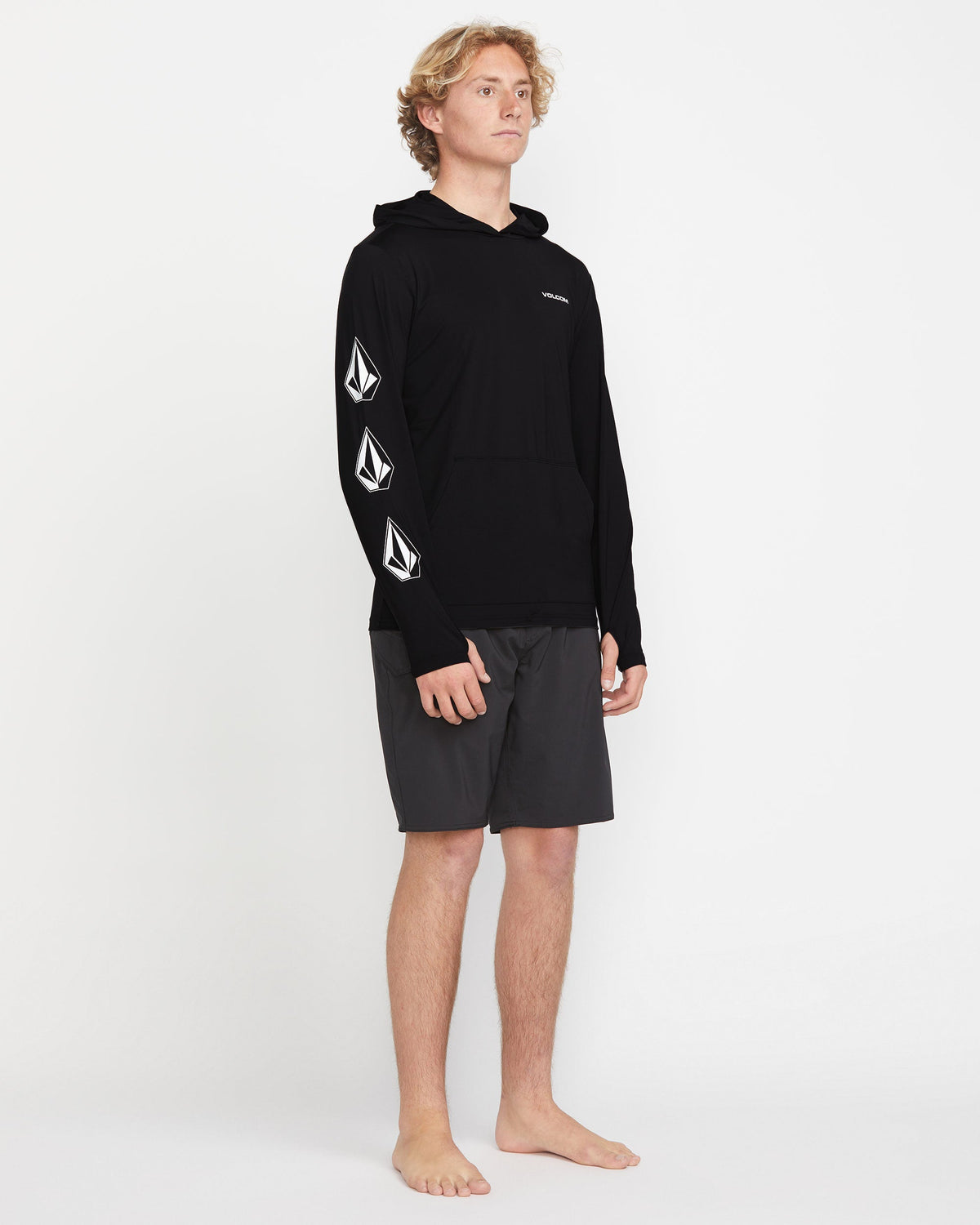 Men's Largee Iconic Hood Long Sleeve Rashguard | Volcom Sale
