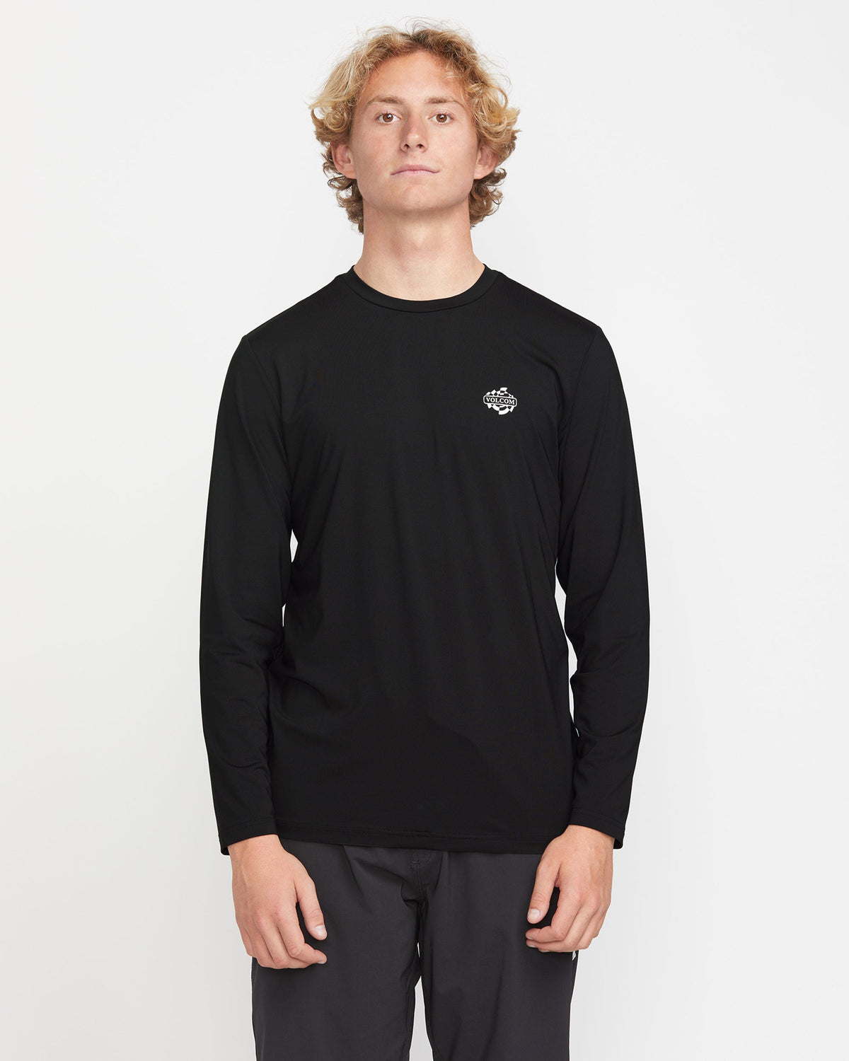 Men's Oval Track Loose Long Sleeve Surf Tee | Volcom Signature