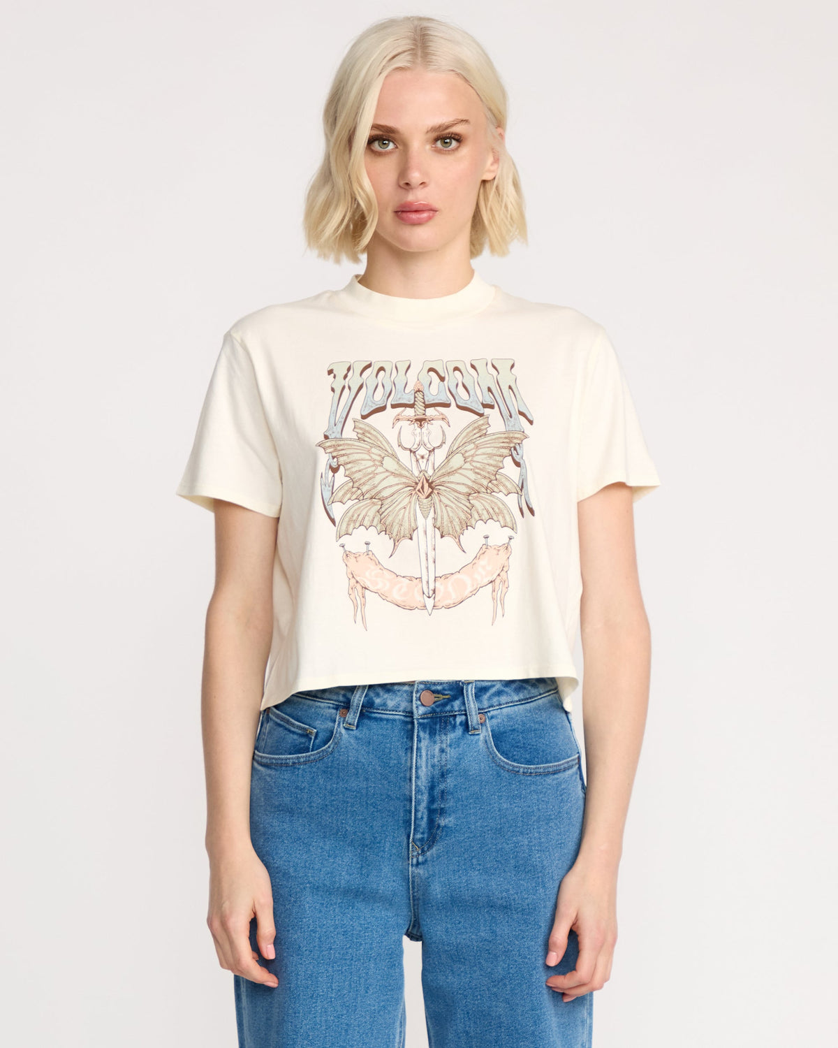 Women's Dial Crop Tee | Volcom Quality