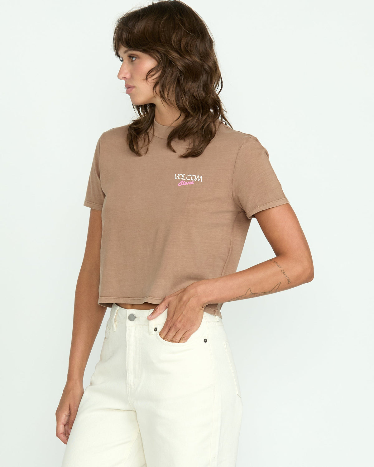 Women's Dial Crop Tee | Volcom Sale
