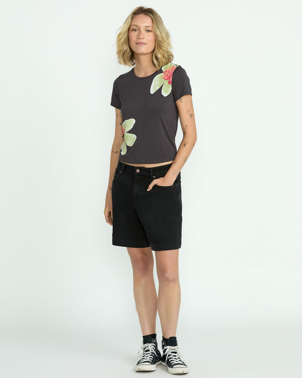 Women's Strait Up Long Shorts | Volcom Top Pick
