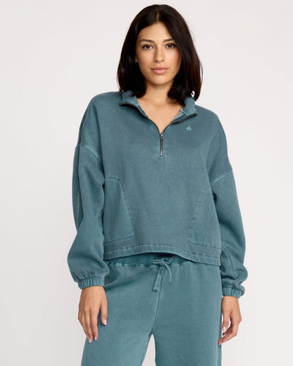 Women's Stone Soft Quarter Zip Pullover | Volcom Premium