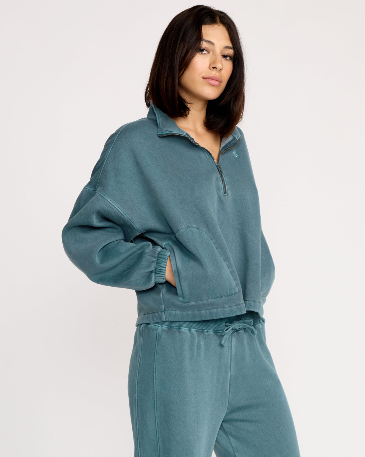 Women's Stone Soft Quarter Zip Pullover | Volcom Premium