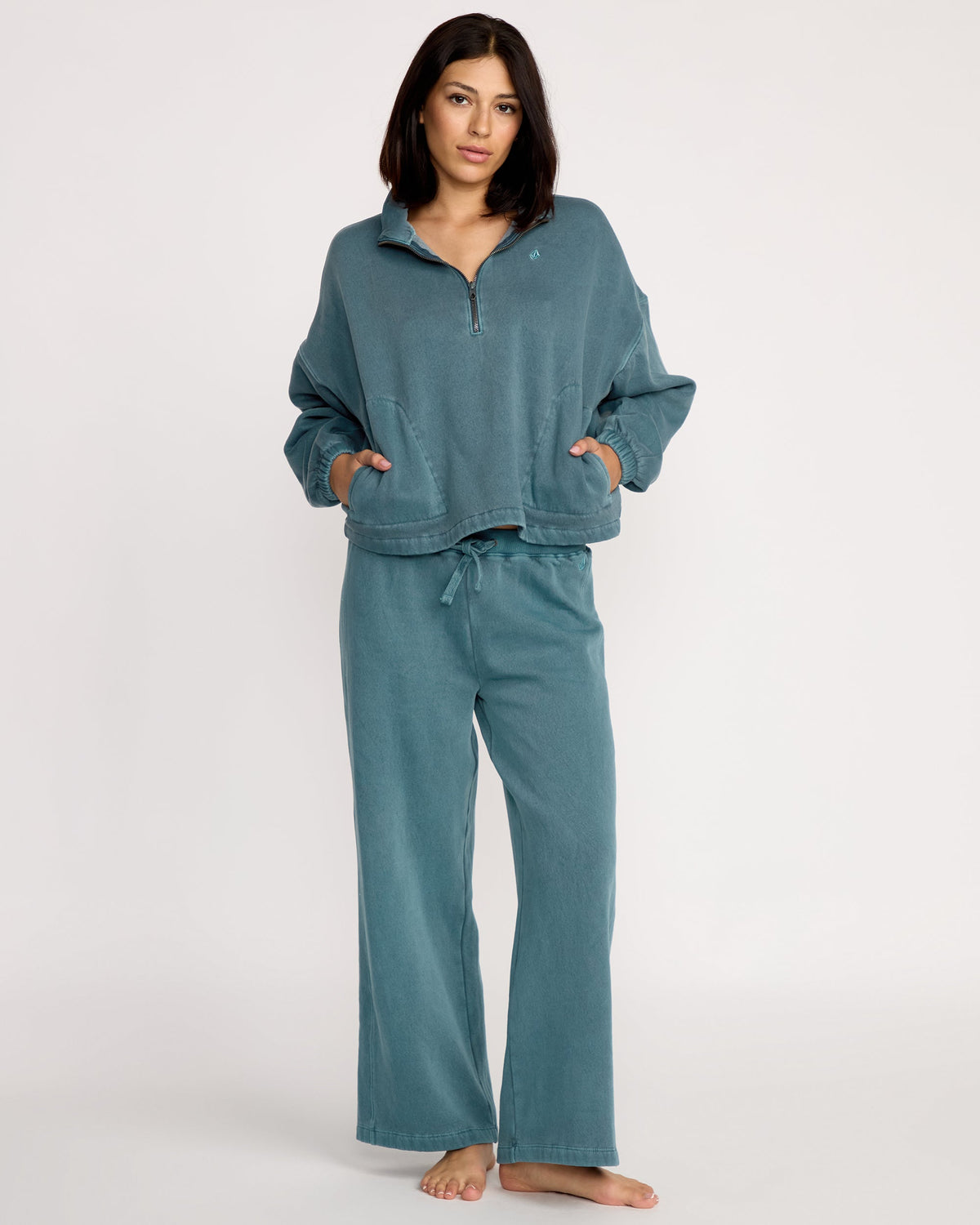 Women's Stone Soft Quarter Zip Pullover | Volcom Premium