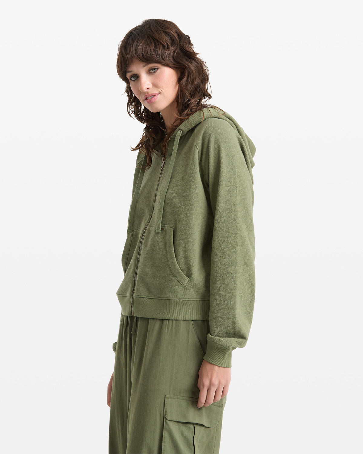 Women's Lived In Fleece Zip Sweatshirt | Volcom Discount