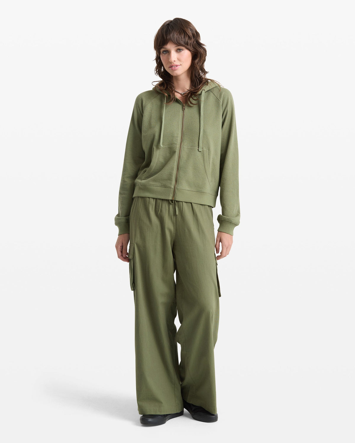 Women's Lived In Fleece Zip Sweatshirt | Volcom Discount
