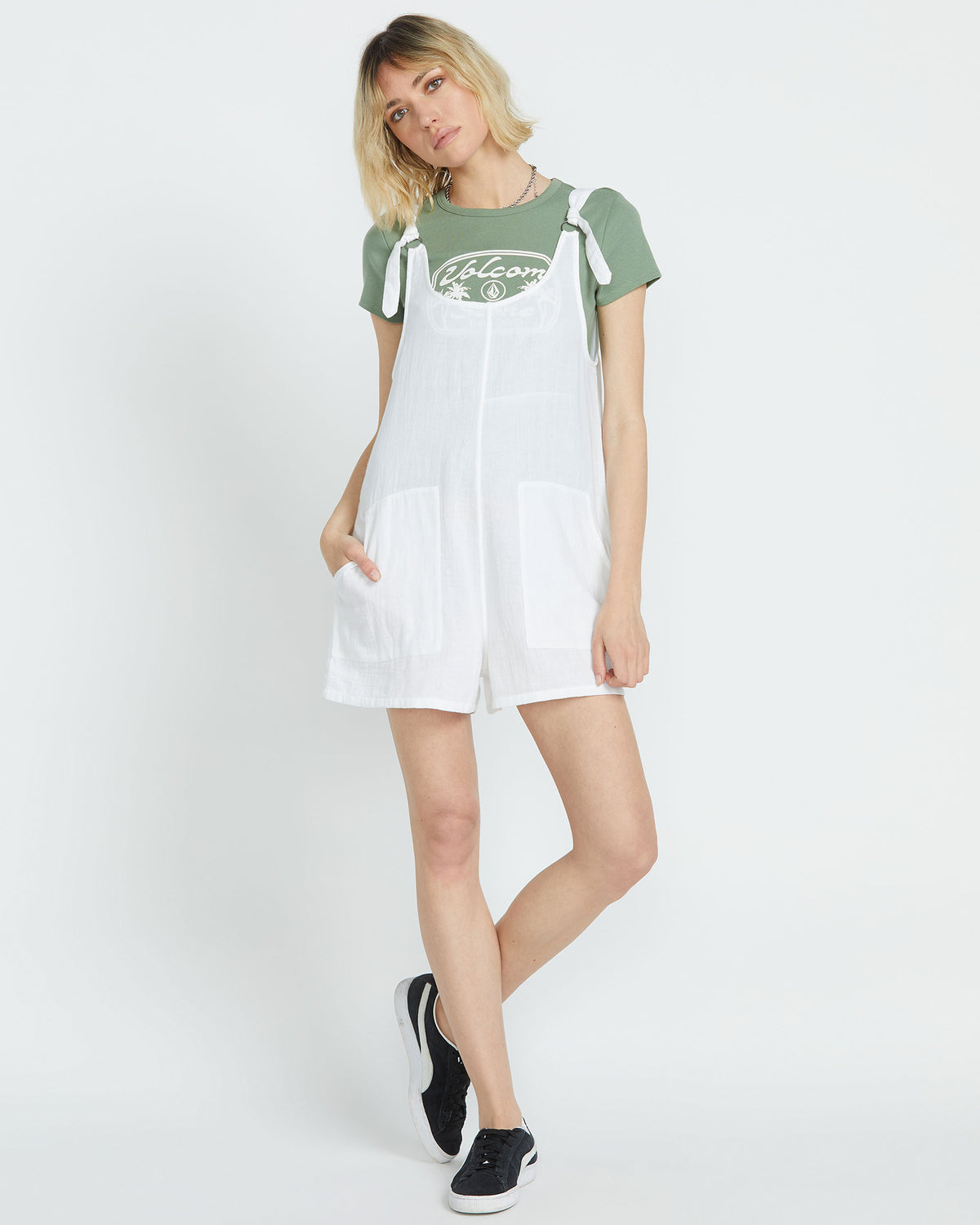Women's Lil Tie Strap Romper | Volcom Smart Buy