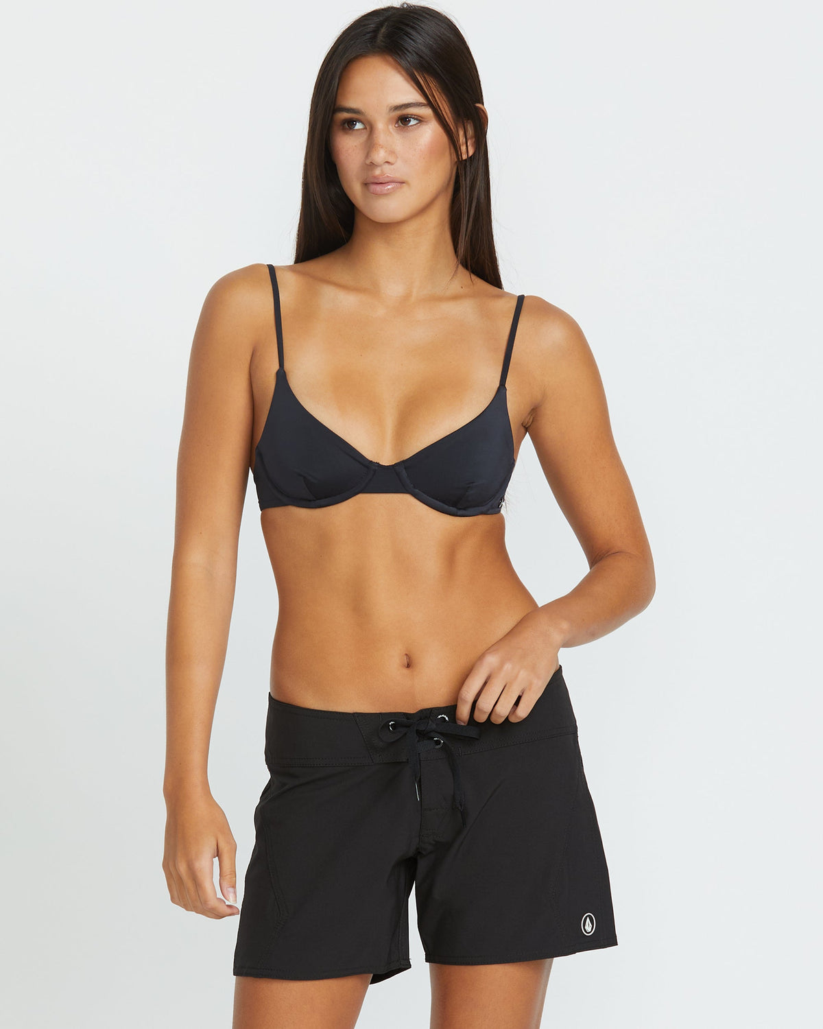 Women's Simply Solid Front-Tie Boardshorts | Volcom Smart Buy