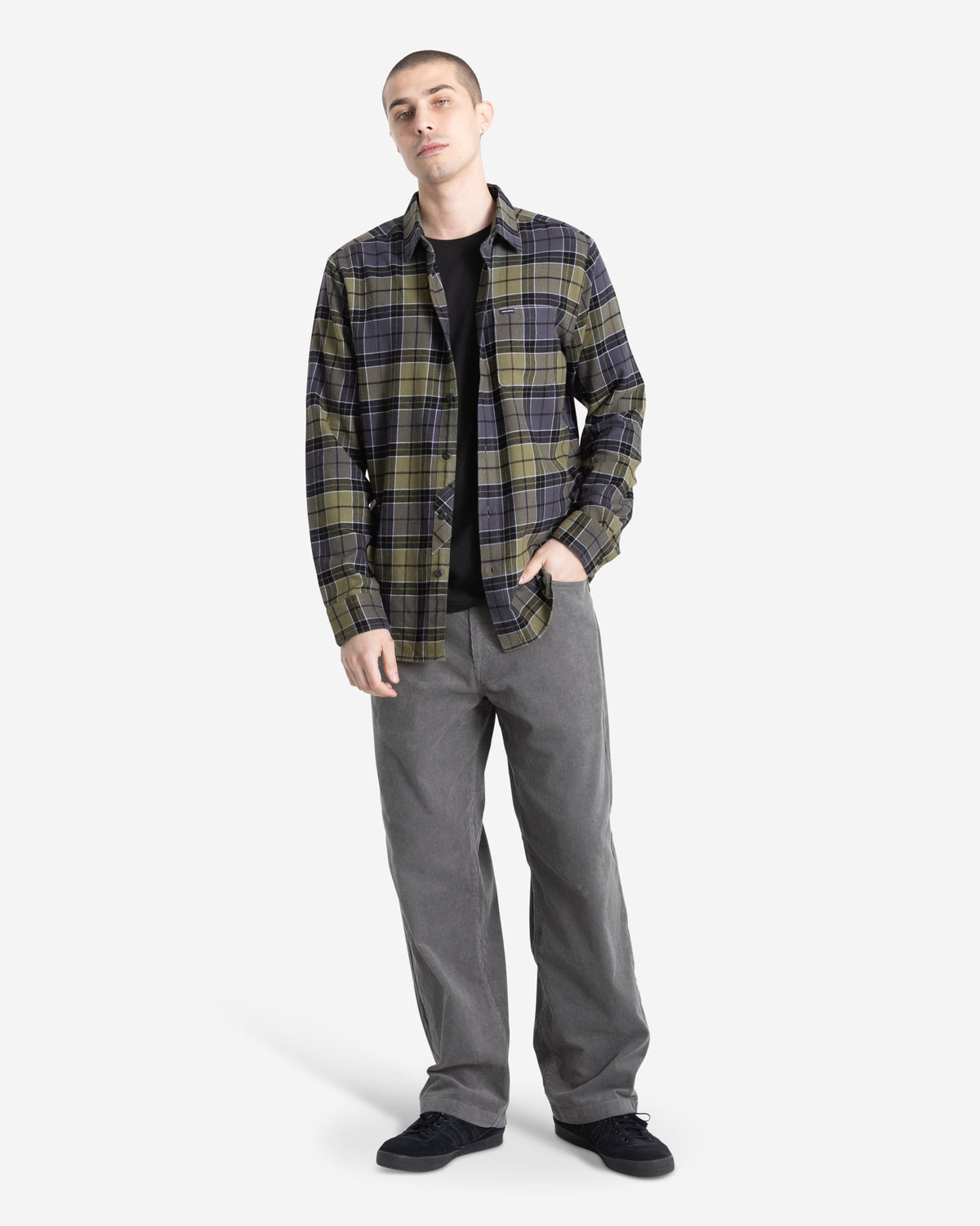 Men's Caden Plaid Long Sleeve Shirt | Volcom Trusted
