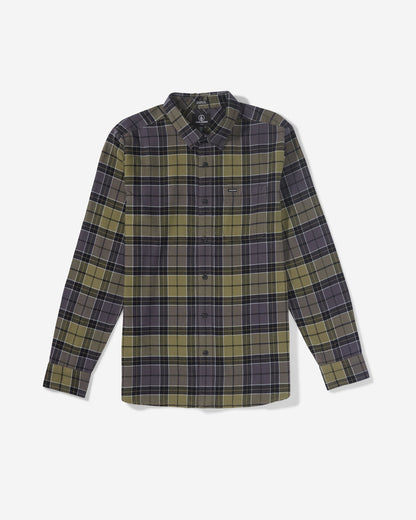 Men's Caden Plaid Long Sleeve Shirt | Volcom Trusted