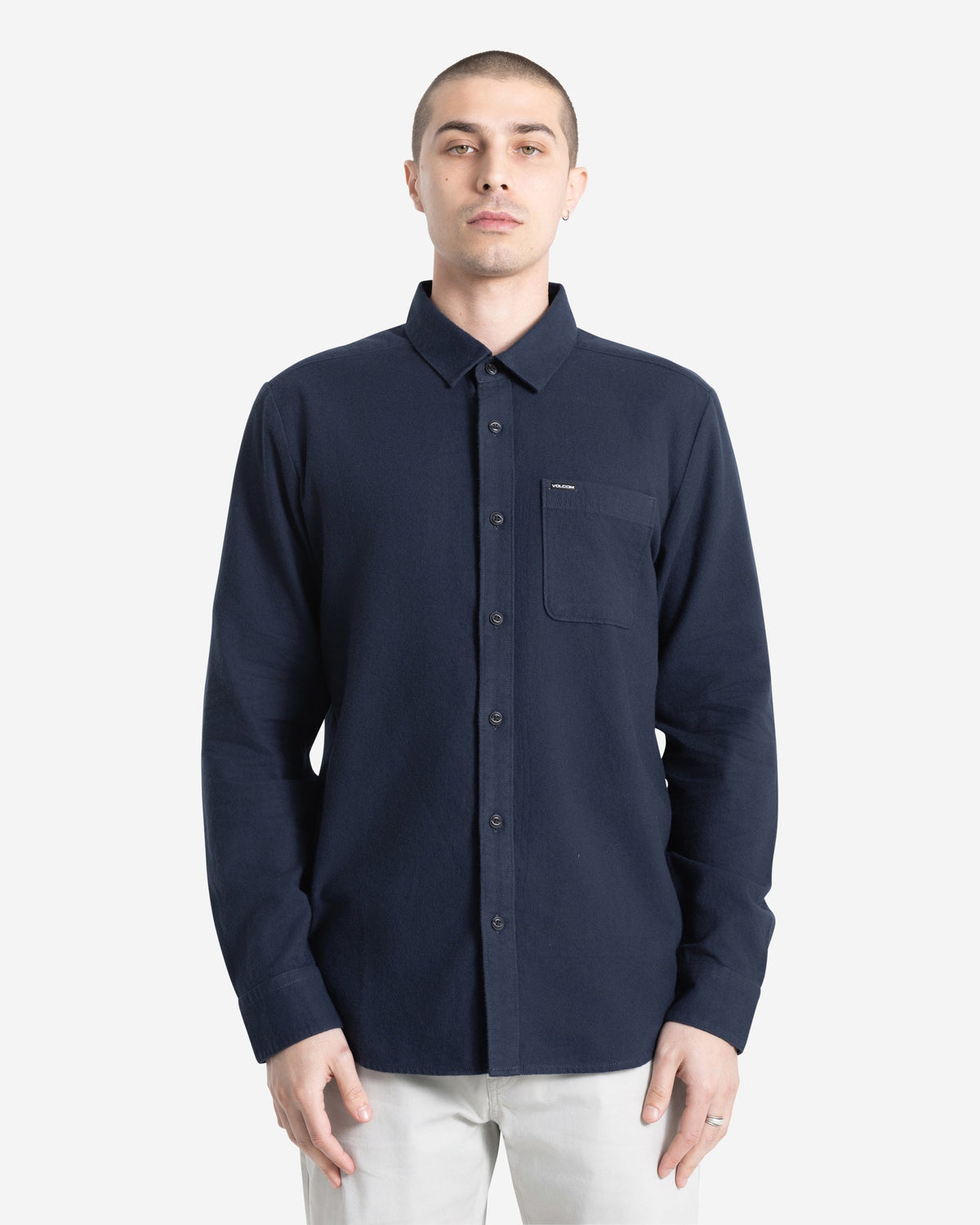 Men's Caden Solid Long Sleeve Shirt | Volcom Great Value