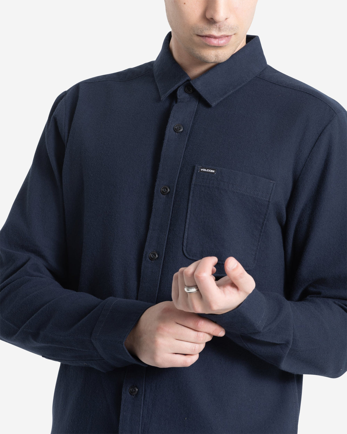 Men's Caden Solid Long Sleeve Shirt | Volcom Great Value