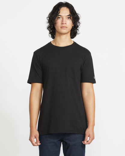 Men's Solid Short Sleeve Shirt Pocket Tee | Volcom Top Pick