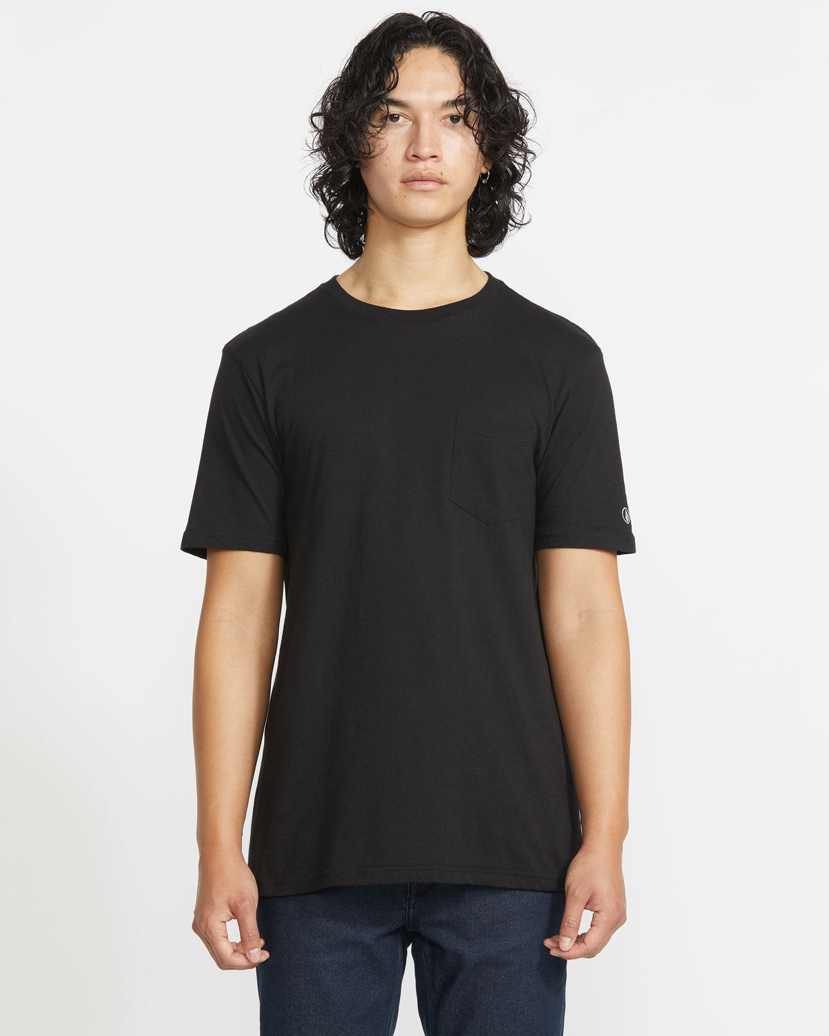 Men's Solid Short Sleeve Shirt Pocket Tee | Volcom Top Pick