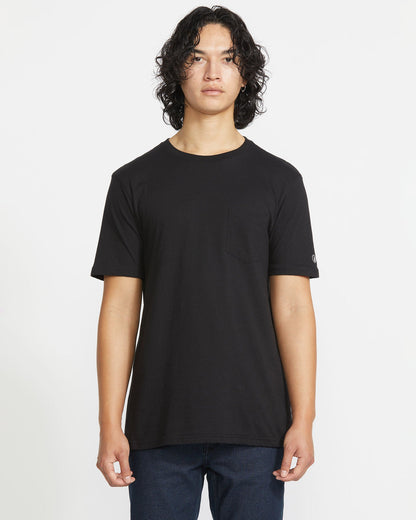 Men's Solid Short Sleeve Shirt Pocket Tee | Volcom Top Pick