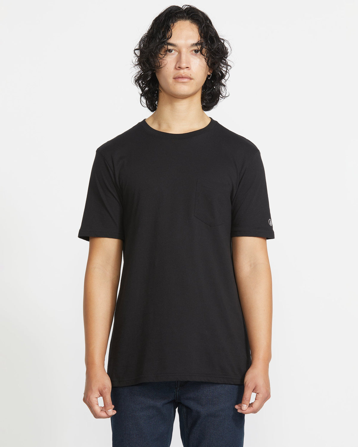 Men's Solid Short Sleeve Shirt Pocket Tee | Volcom Top Pick