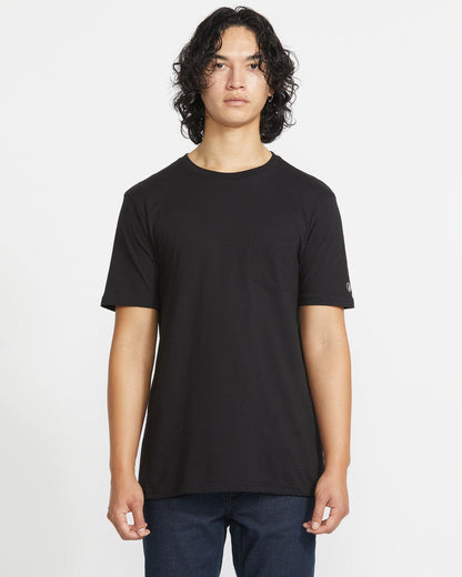 Men's Solid Short Sleeve Shirt Pocket Tee | Volcom Top Pick