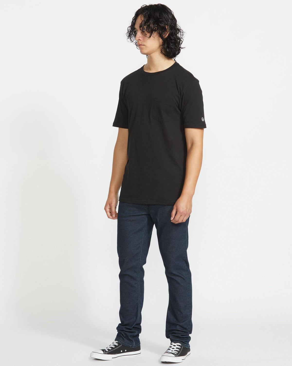 Men's Solid Short Sleeve Shirt Pocket Tee | Volcom Top Pick