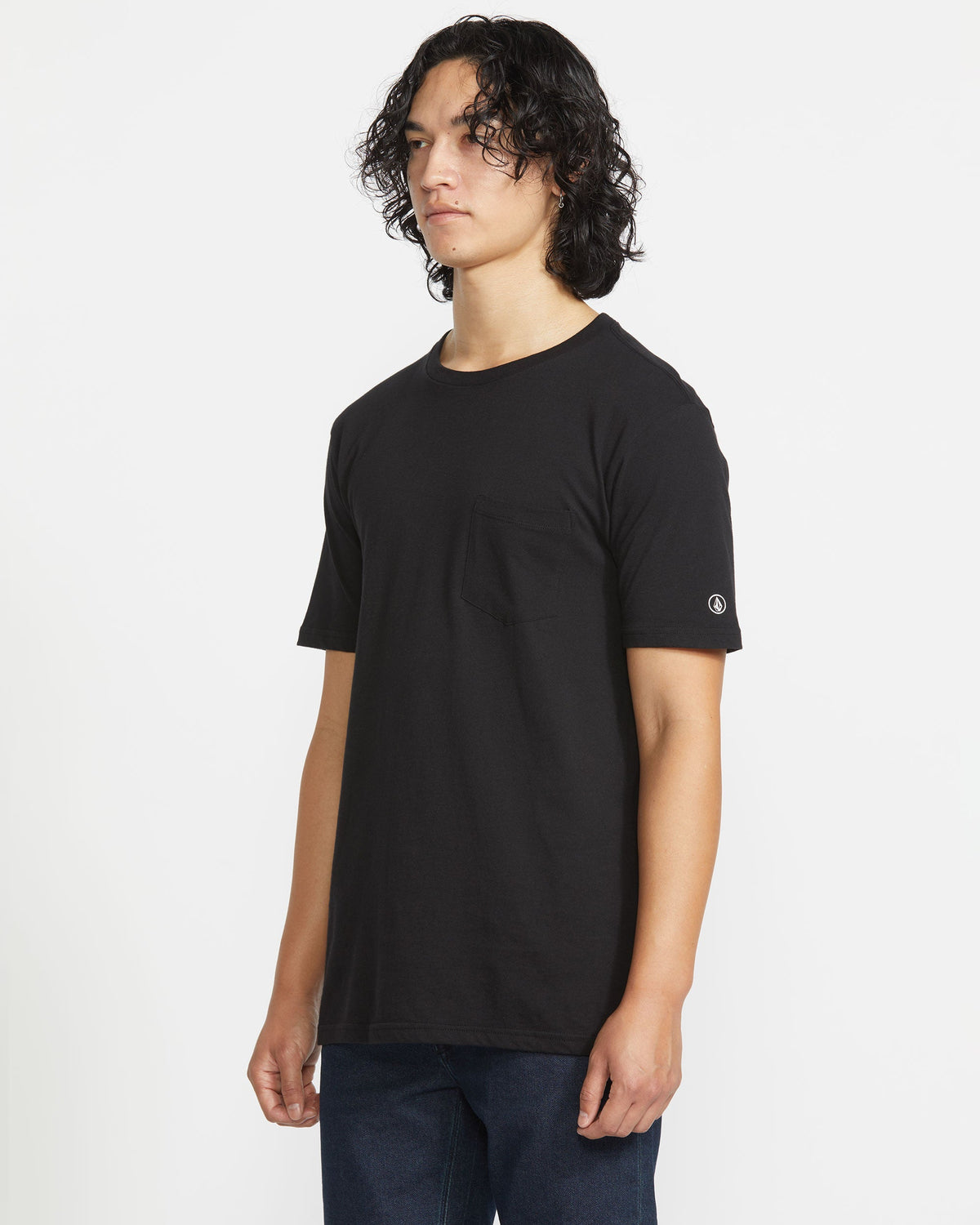 Men's Solid Short Sleeve Shirt Pocket Tee | Volcom Top Pick
