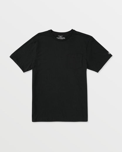 Men's Solid Short Sleeve Shirt Pocket Tee | Volcom Top Pick