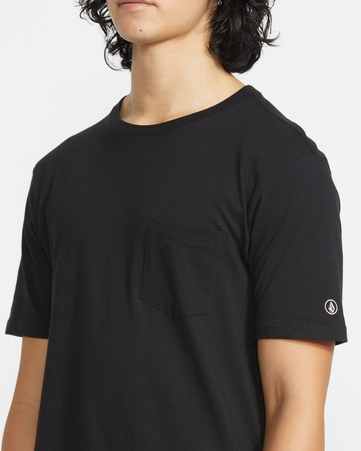 Men's Solid Short Sleeve Shirt Pocket Tee | Volcom Top Pick